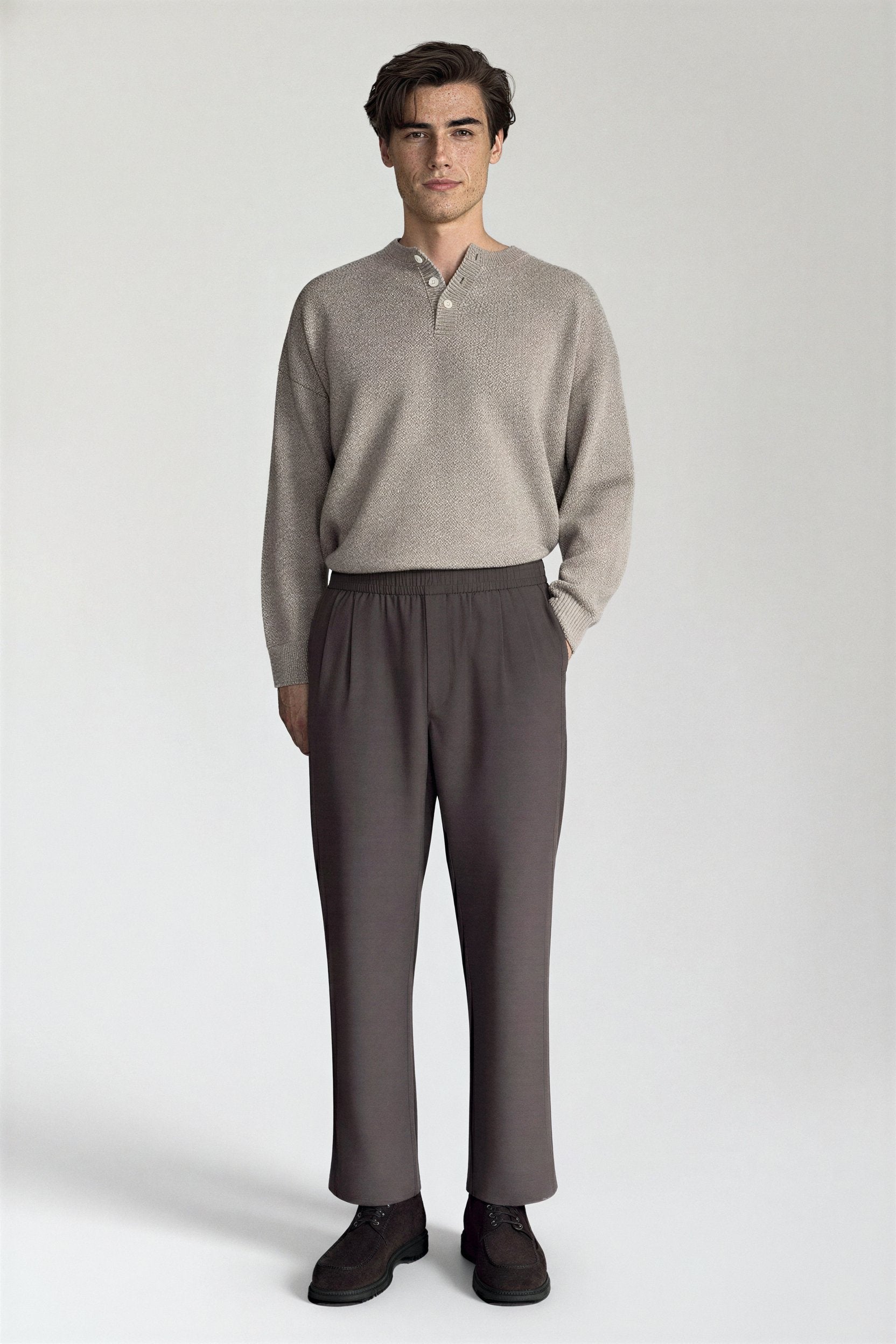 The Ease Trouser - Pea & Kew