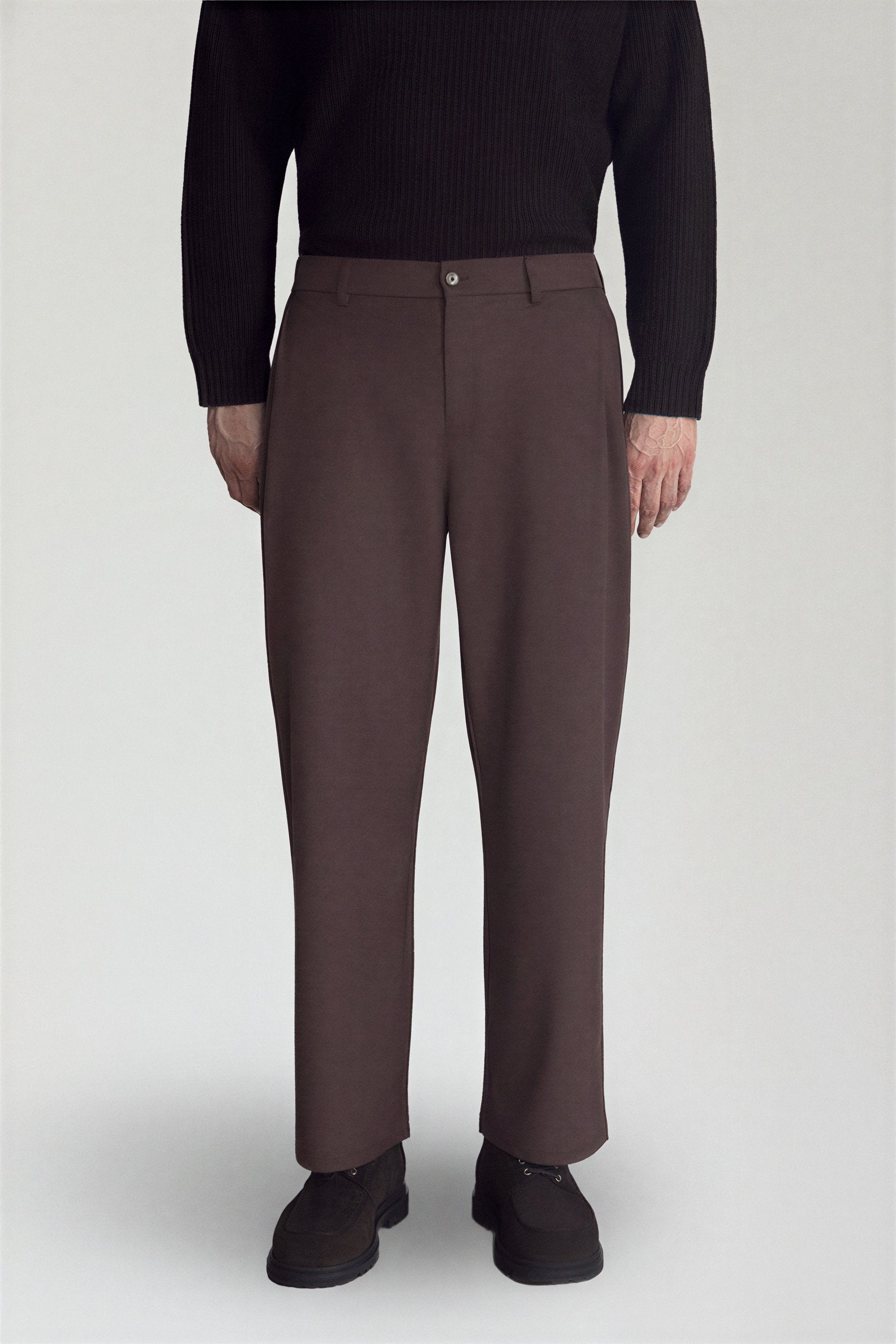 The Drape Trouser - Pea & Kew