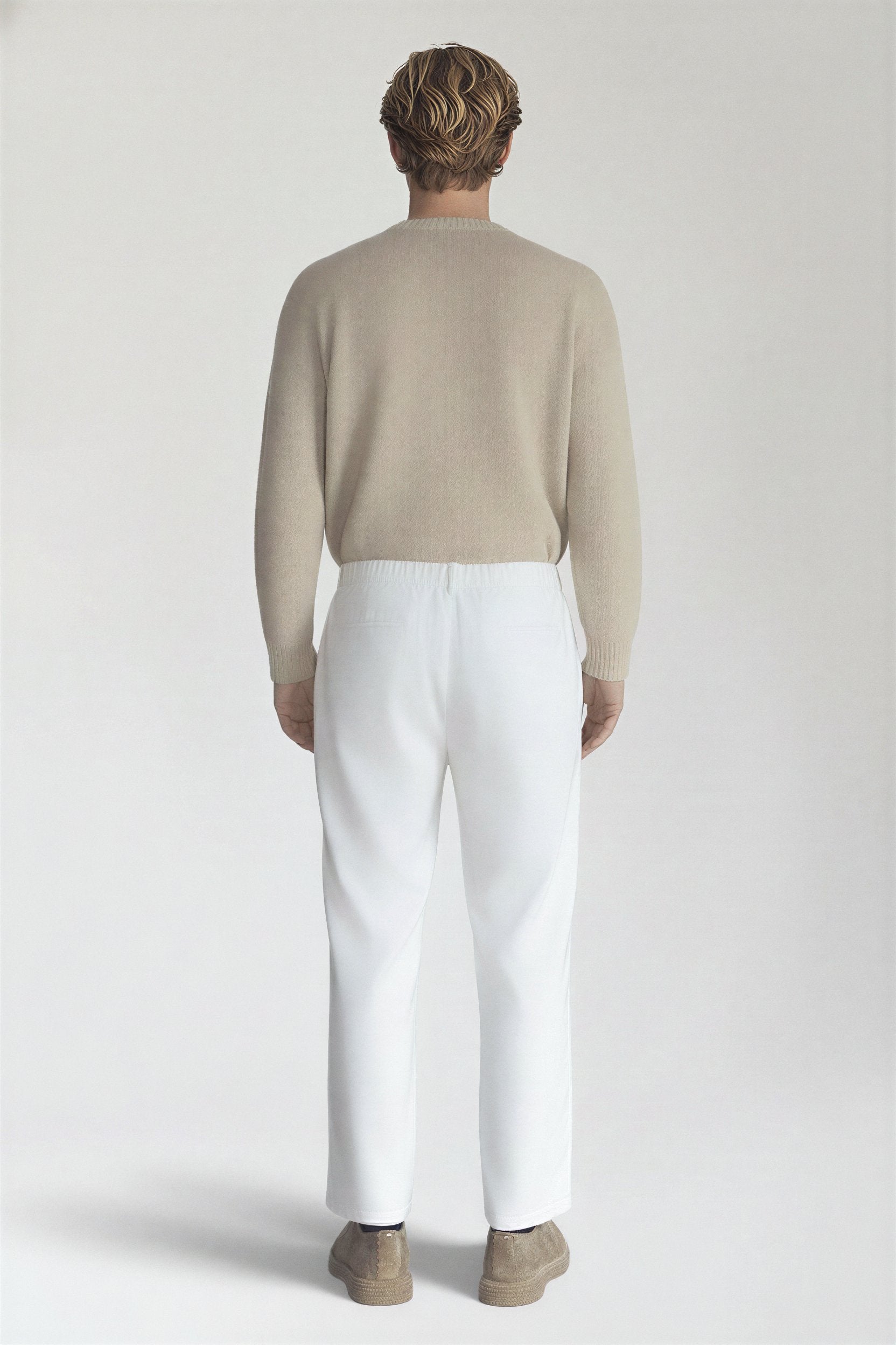 The Drape Trouser - Pea & Kew
