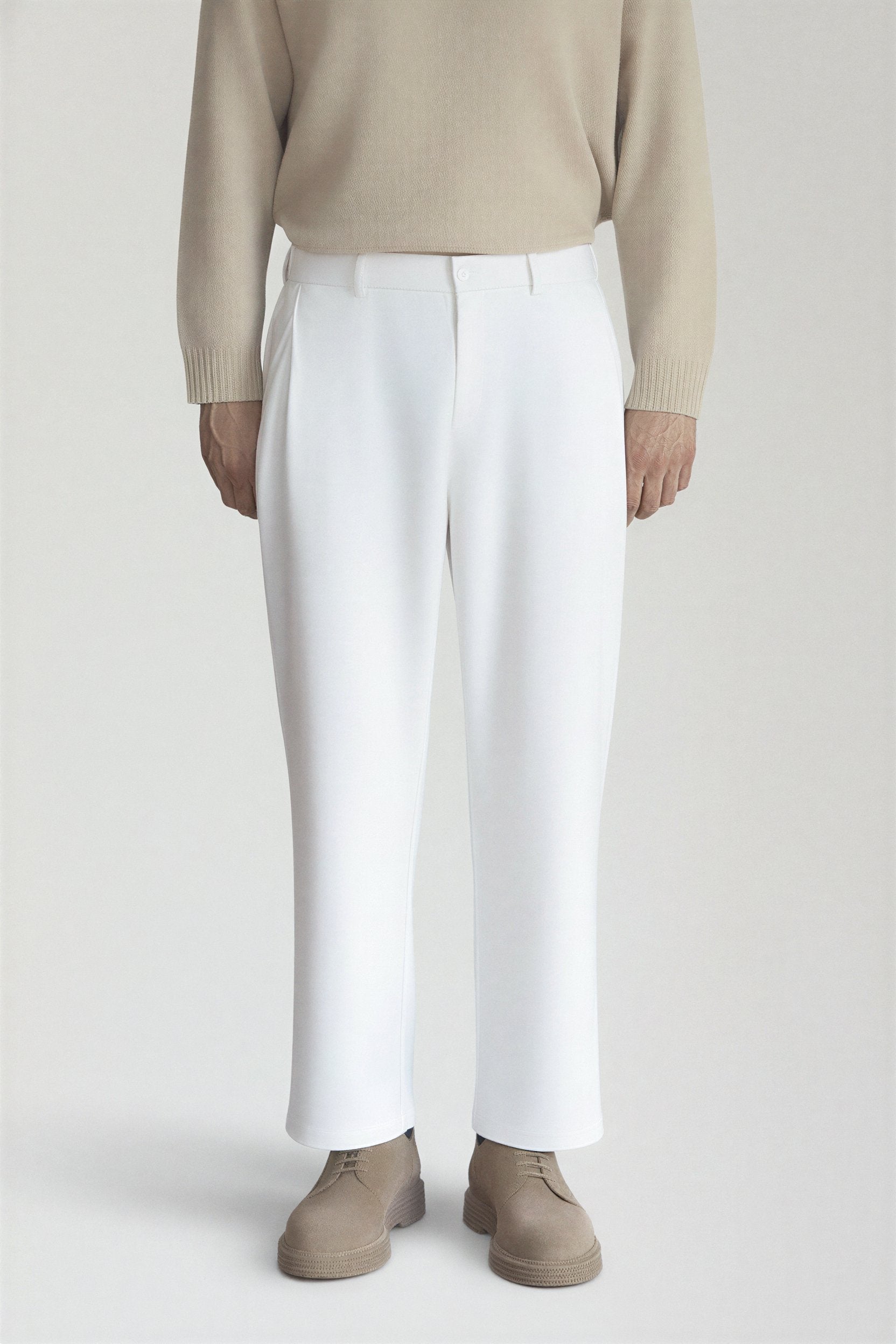 The Drape Trouser - Pea & Kew