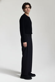 The Drape Trouser - Pea & Kew