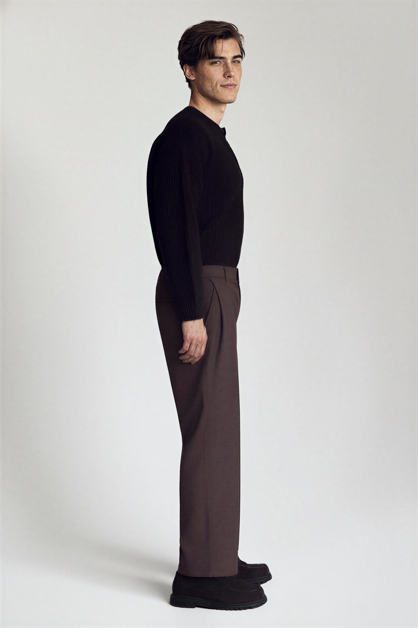 The Drape Trouser - Pea & Kew