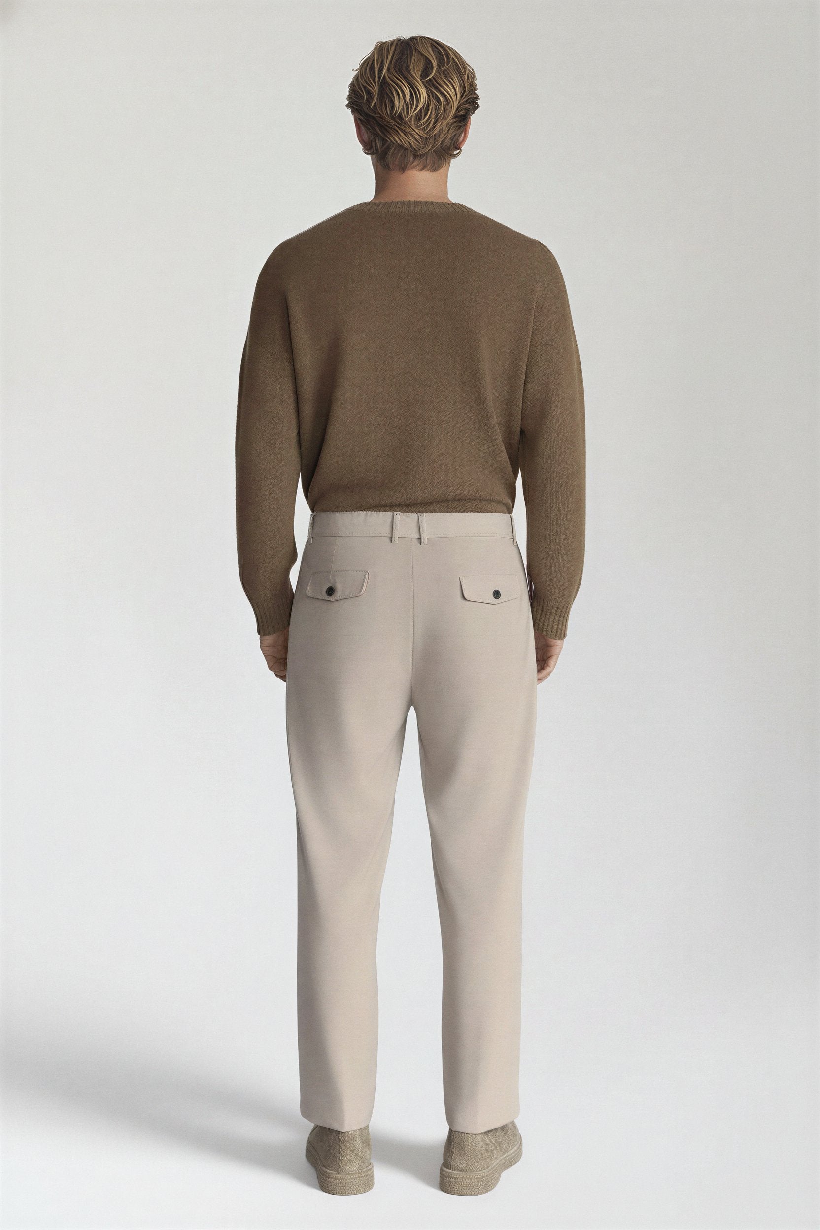 The Belted Trouser - Pea & Kew