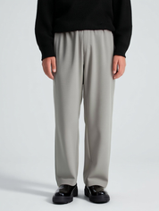 The Soft Drape Trouser - Grey - Pea & Kew