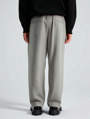 The Soft Drape Trouser - Grey - Pea & Kew